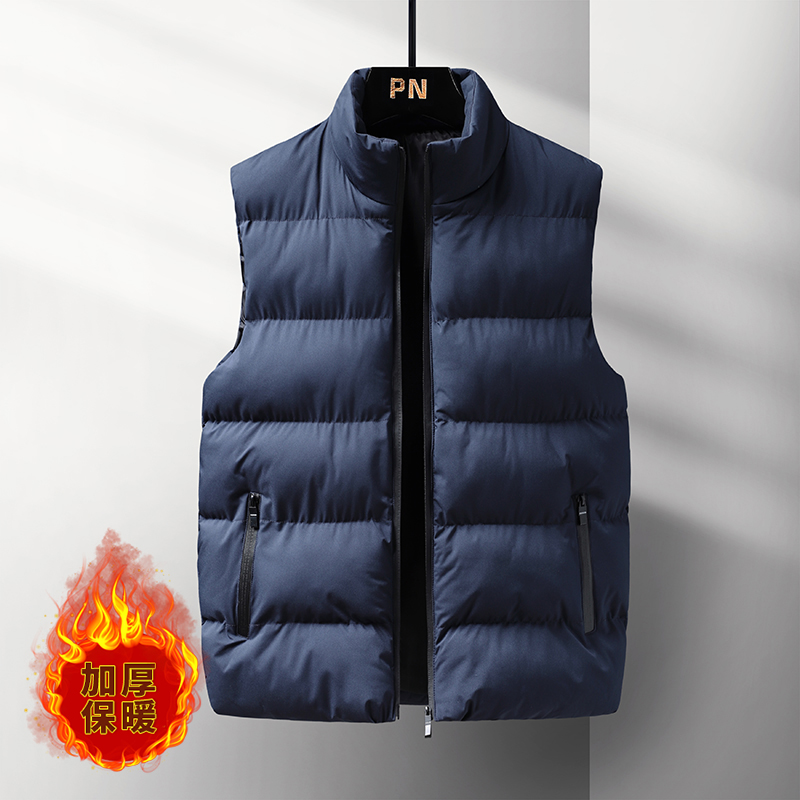 Padded Vest Gilet - Męska zimowa gruba ocieplana kamizelka z