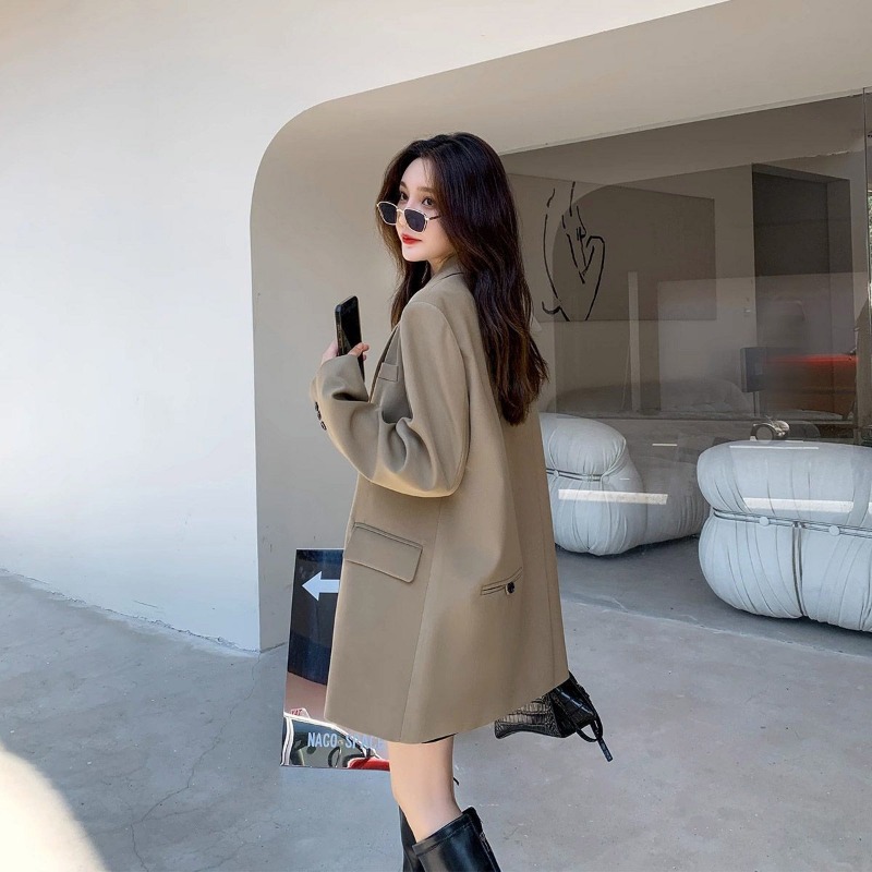 Winter Clothing Brands - Markowa czarna marynarka damska kurtka z