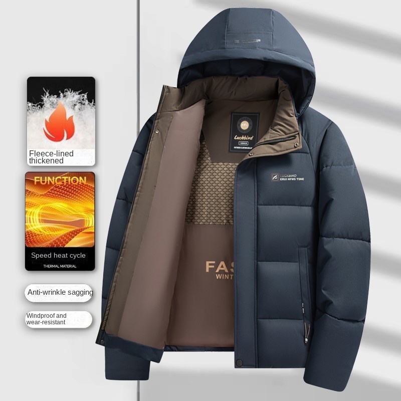Winter Clothing Brands - Grafenowy zagęszczony płaszcz zimowy męskie kurtki