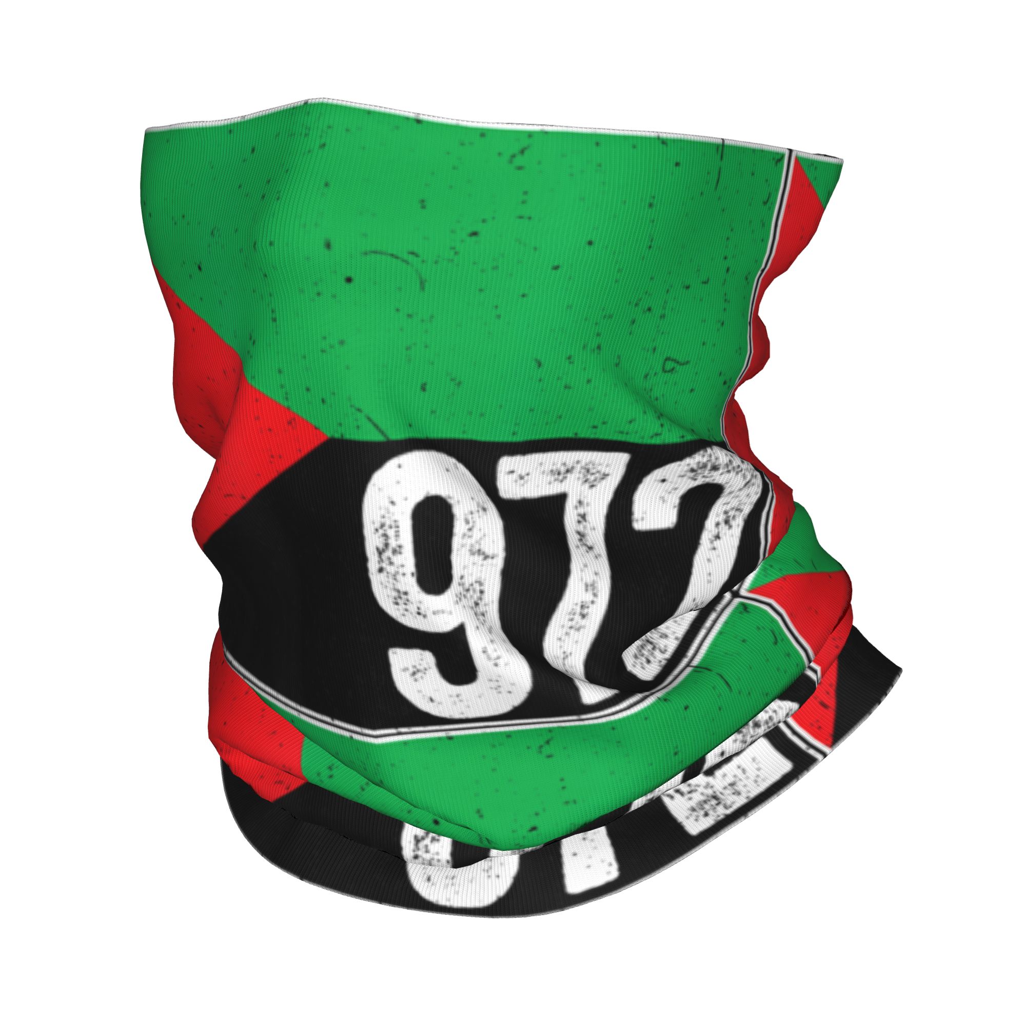 Wool Balaclava Knit - Martynika 972 Madinina Flaga Bandana Ochraniacz