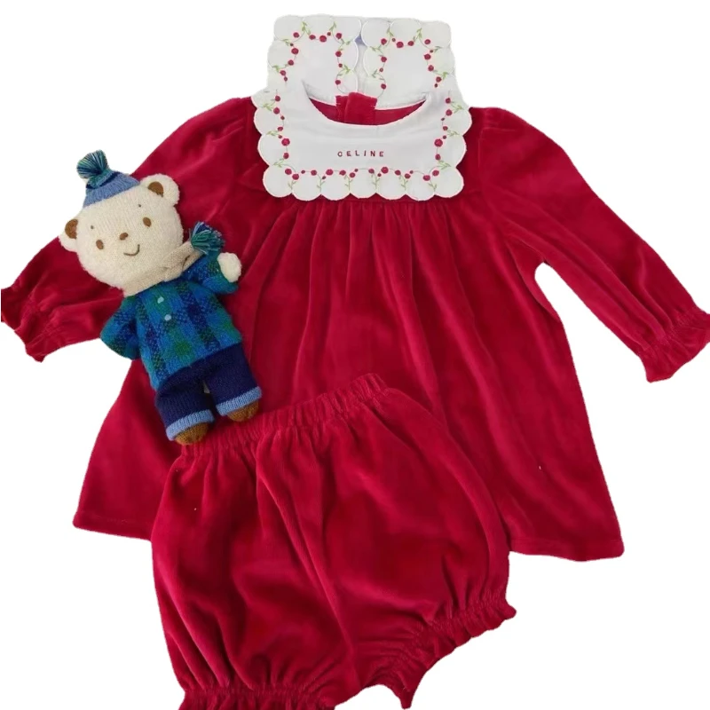 Winter Clothing In Spanish - Zimowa hiszpańska sukienka dla dzieci Retro