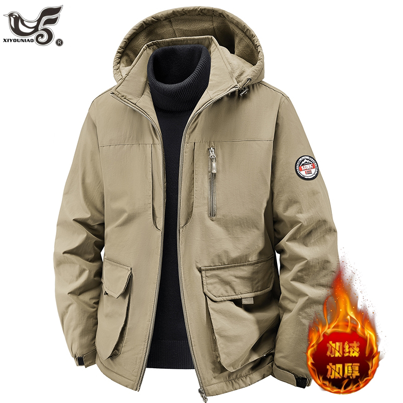Winter Clothing Game - Parki męskie plus size 7XL 8XL,