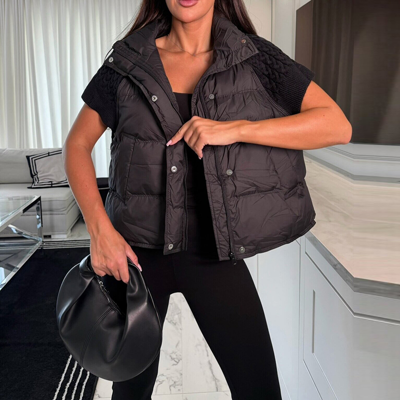 Damska elegancka krótka kamize – Padded Vest Gilet recenzja i cena