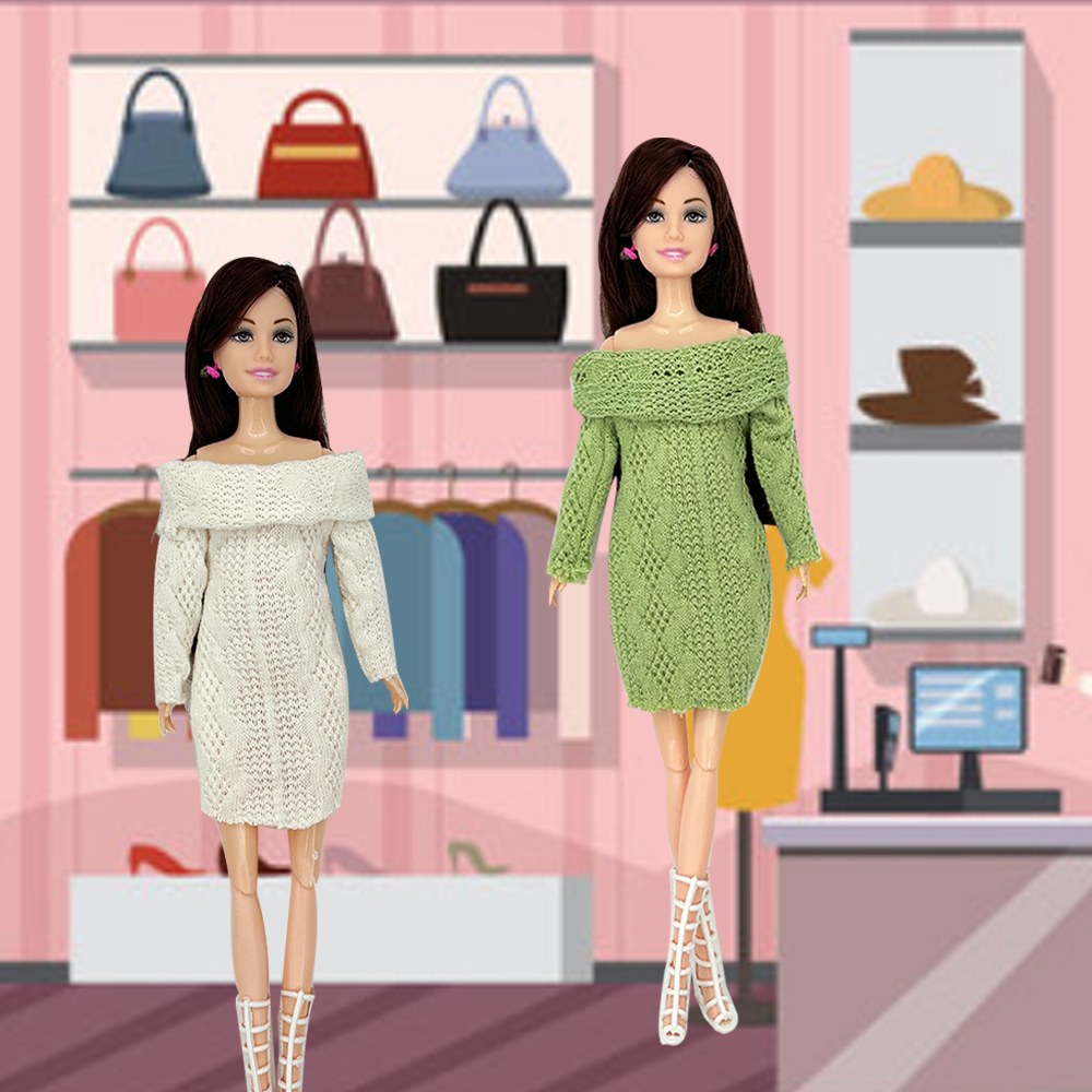 4 szt. Modne swetry sukienki d – Winter Clothing Game recenzja i cena
