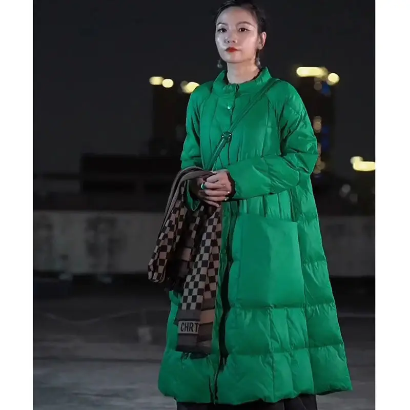 Oversize długa kurtka puchowa  – Winter Clothing Brands recenzja i cena